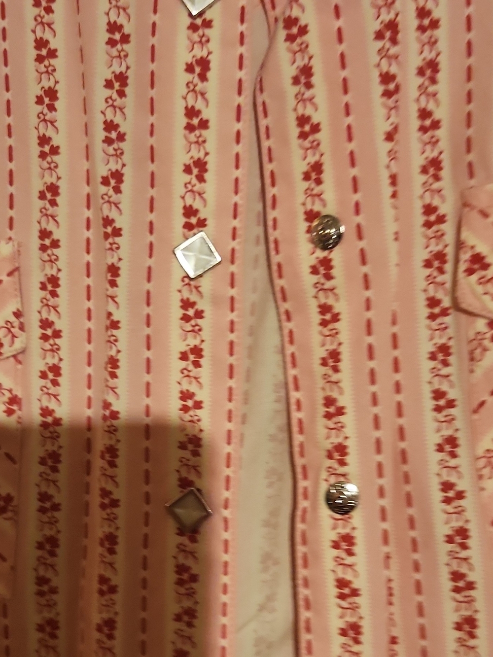 High Noon Ranchwear Women's Pink Striped Button-Down Shirt - Picture 4 of 5